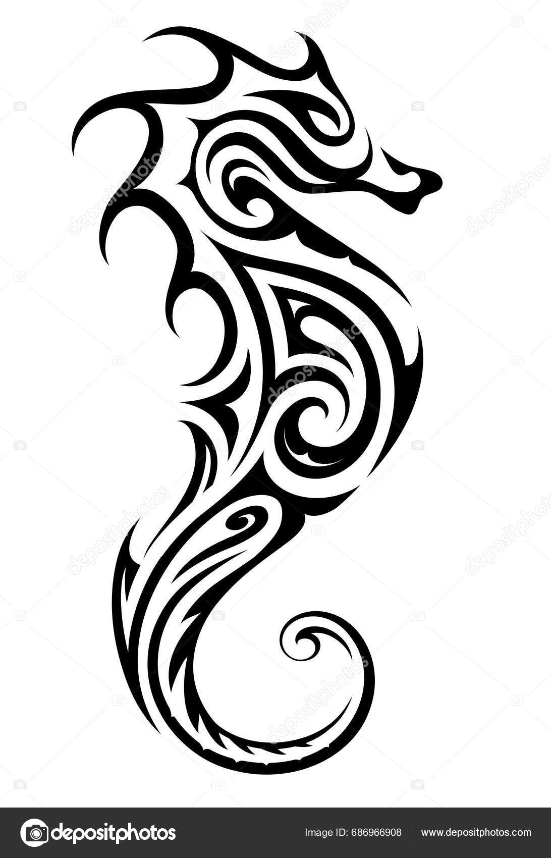 Flaming Seahorse Logo by mort-aux-arts on DeviantArt