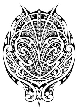 Polinezya etik tarzında dövme tasarımı