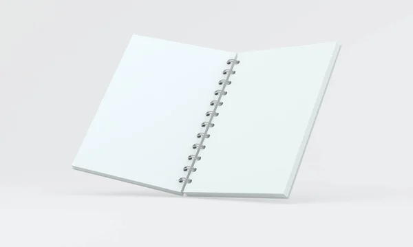 Drijvend Open Notebook Rendering — Stockfoto