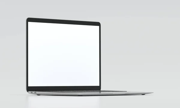 Wizualizacja Perspektywa Laptop Mockup — Zdjęcie stockowe