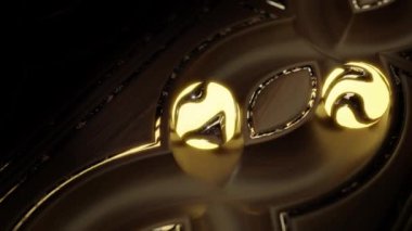 Altın Toplar Döngüsü 3 boyutlu tatmin edici animasyon