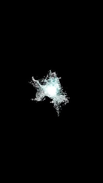 Σωματίδια Φως Μονοπάτια Animation — Αρχείο Βίντεο