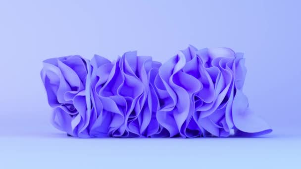 3Dは折られた織物層が浮遊する抽象的な背景をレンダリングします — ストック動画