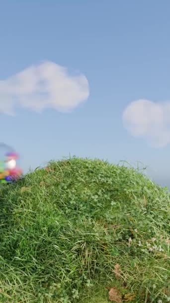 Slide Ball Loop Animação Satisfatória — Vídeo de Stock