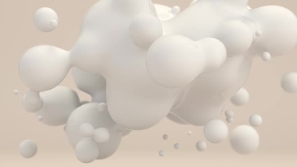 液面旋转三维环路动画 — 图库视频影像