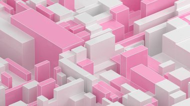 Geometrik şekiller arkaplan 3B oluşturma