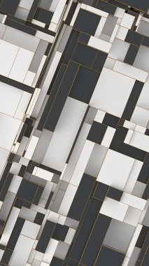 Geometrik şekiller arkaplan 3B oluşturma