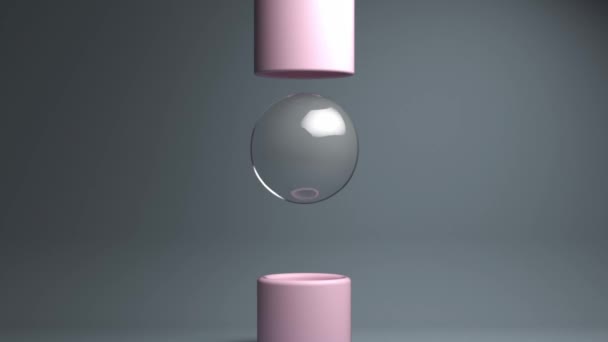 3Dループ充実したバブルアニメーション — ストック動画