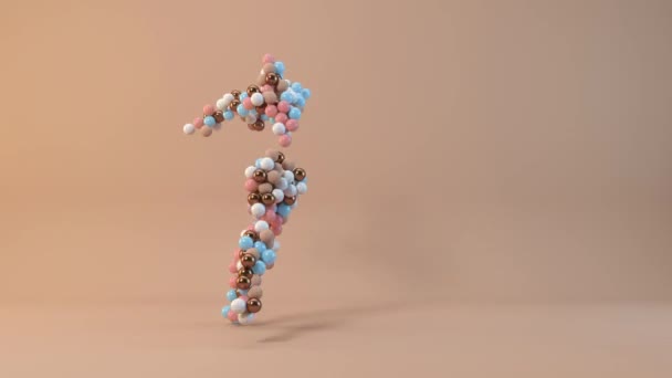 ダンスボールループ4Kアニメーション — ストック動画