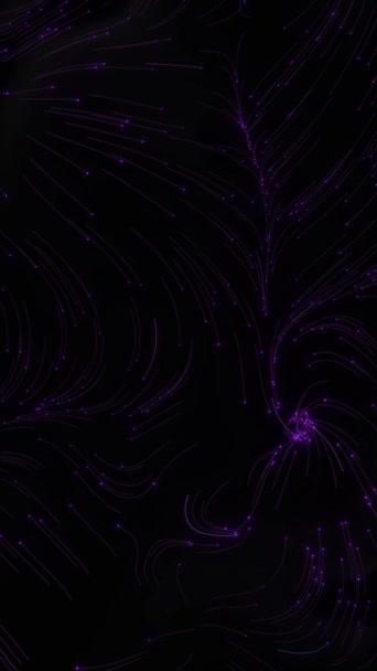 Soyut Neon Arkaplan Parlayan Pembe Çizgi Hareket Ediyor — Stok video
