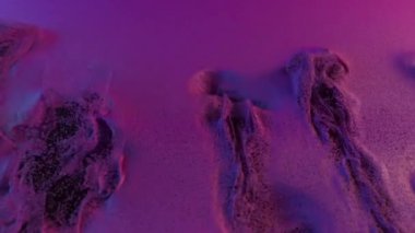 3d soyut arkaplan, parçacıklar hareket ediyor