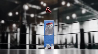 Görünmez boksörler yoğun antrenman sırasında hareket eder.