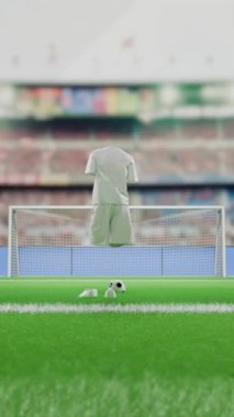 Görünmez futbolcu kıyafetleri 4K animasyonu taşıyor