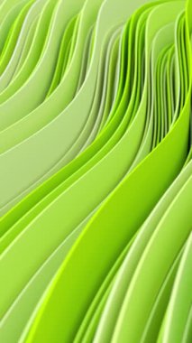 3d soyut arkaplanı dikey bir döngü içinde renkli dalgalarla görüntüle