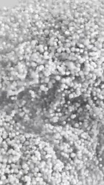 3d soyut arkaplan, parçacıklar hareket ediyor