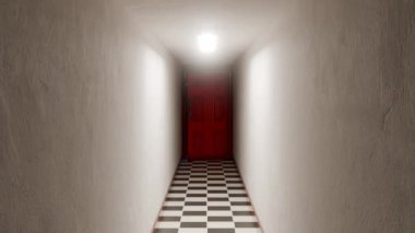 3 boyutlu döngü tatmin edici kapı koridoru canlandırması