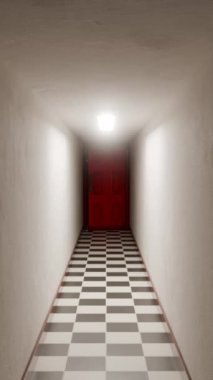 3 boyutlu döngü tatmin edici kapı koridoru canlandırması