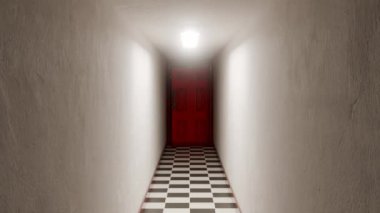 3 boyutlu döngü tatmin edici kapı koridoru canlandırması