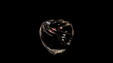 3d soyut arkaplan camlarını kırılma özelliğiyle parçala