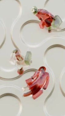 Yol döngüsünü takip eden gövdenin 3 boyutlu canlandırması