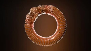 Torus deformasyon yolunun 3B görüntüleyicisi