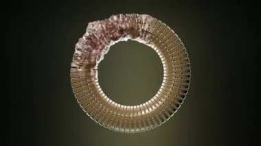 Torus deformasyon yolunun 3B görüntüleyicisi