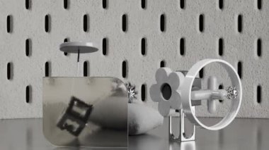 Geometrik oyun alanını tatmin eden 3 boyutlu döngü