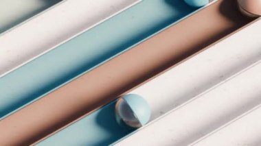 3 boyutlu döngü tatmin edici küreler canlandırma