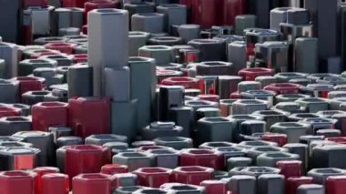 Altıgenlerin 3d animasyon arkaplanı tatmin edici bir video içinde