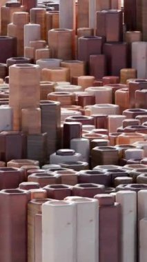 Altıgenlerin 3d animasyon arkaplanı tatmin edici bir video içinde