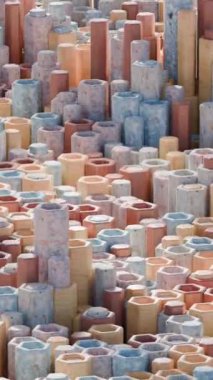 Altıgenlerin 3d animasyon arkaplanı tatmin edici bir video içinde