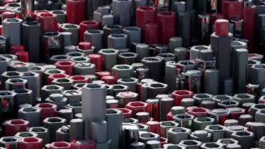 Altıgenlerin 3d animasyon arkaplanı tatmin edici bir video içinde