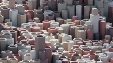 Altıgenlerin 3d animasyon arkaplanı tatmin edici bir video içinde