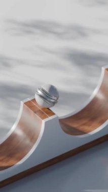 Kaydırma Topları Döngüsü 3 boyutlu tatmin edici canlandırma