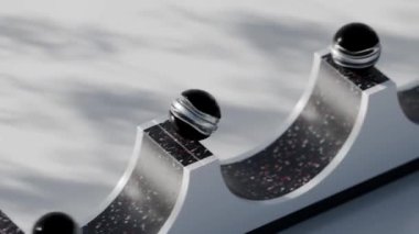 Kaydırma Topları Döngüsü 3 boyutlu tatmin edici canlandırma