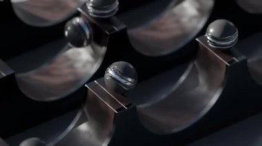 Kaydırma Topları Döngüsü 3 boyutlu tatmin edici canlandırma