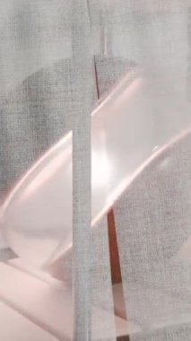 Beyaz Küre 3D döngü şekil canlandırması