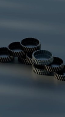 3 boyutlu cam işleme animasyonu şekillendirir