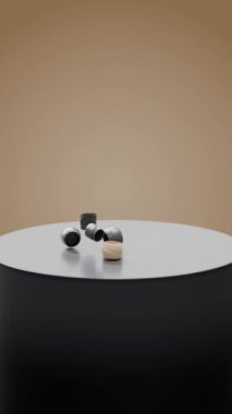 3d Soyut Geometrik Şekiller Animasyon