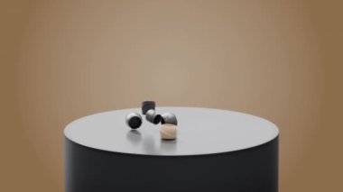 3d Soyut Geometrik Şekiller Animasyon