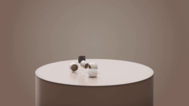 3d Soyut Geometrik Şekiller Animasyon