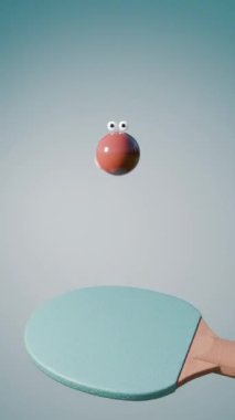 Duygusal Ping Pong 3D döngü animasyonu