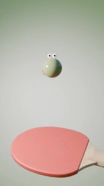 Duygusal Ping Pong 3D döngü animasyonu