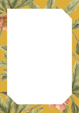 Çiçekli poster çerçevesi