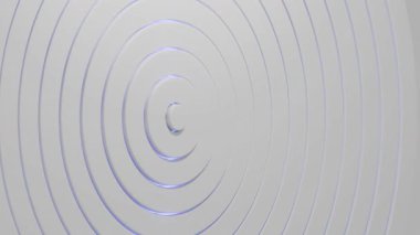 Konsantrik Halkalar Döngüsü 3 boyutlu tatmin edici canlandırma