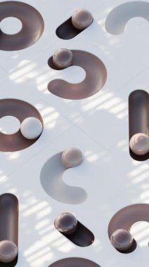 Mermer döngü 3 boyutlu canlandırmayı tatmin eder