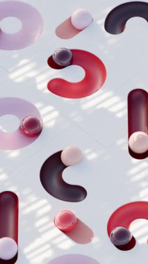 Mermer döngü 3 boyutlu canlandırmayı tatmin eder