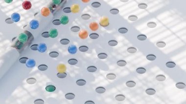 Sıçrayan Mermerler 3 boyutlu döngü canlandırması