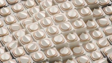 Dalgalı geometrik 3d döngü canlandırması