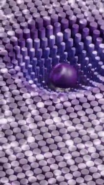 Dalgalı geometrik 3d döngü canlandırması
